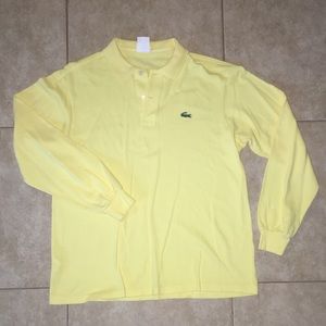 yellow lacoste polo size 4